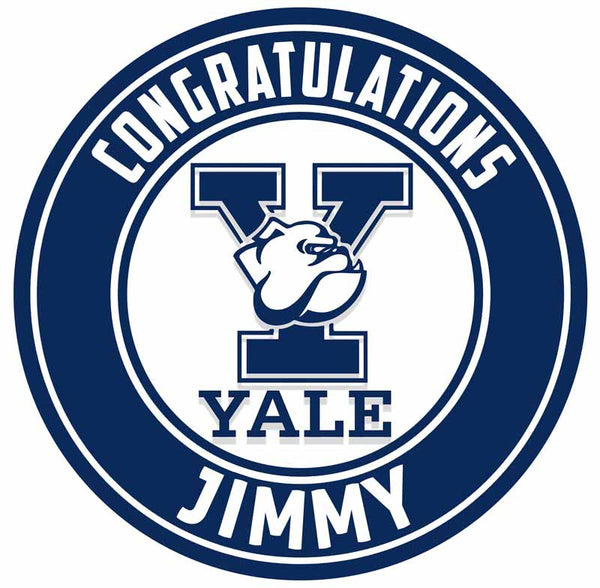 Yale Bulldogs Edible Cake Toppers Round
